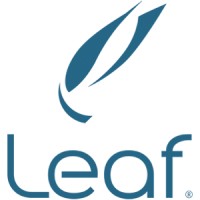 Leaf logo white Leaf logo white